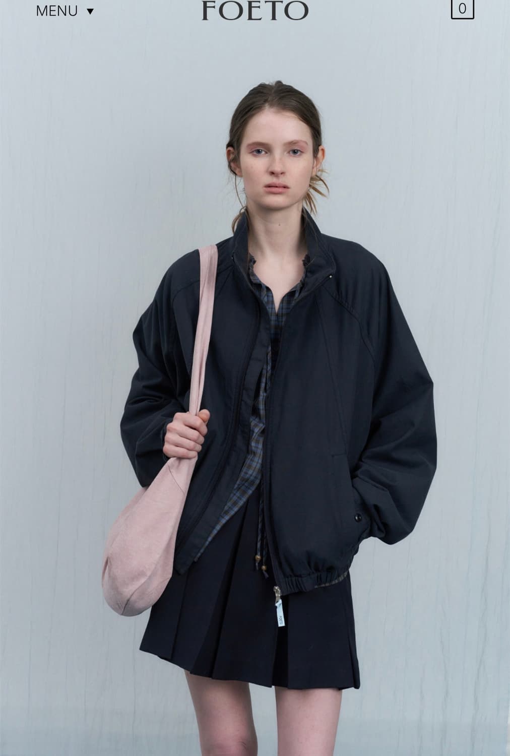 새상품) 포에토 코튼 자켓 ROGER COTTON JACKET 네이비 상품이미지4