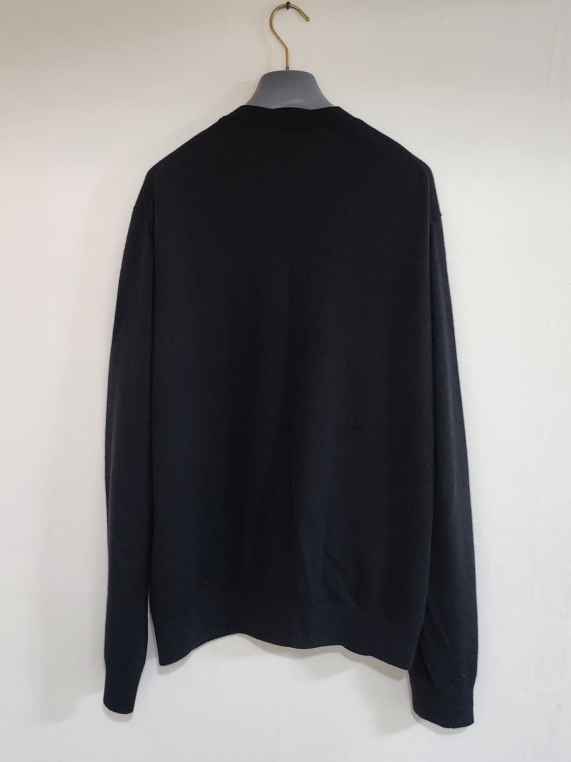 휴먼메이드 하트 뱃지 울 니트 카디건 블랙 상품이미지2