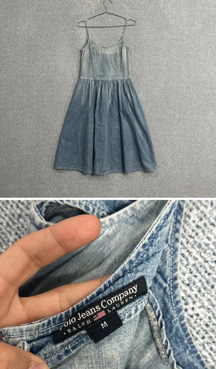 [폴로] 워싱 데님 원피스 M 상품이미지2