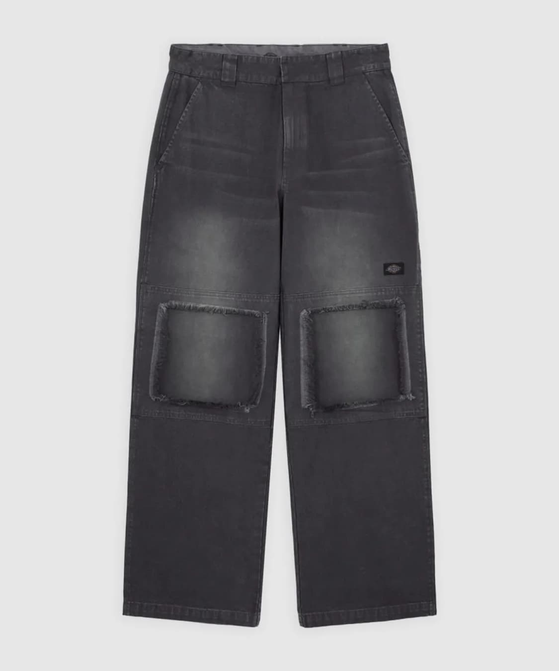 워시드 스네이크 더블니 팬츠 Black 36 상품이미지3