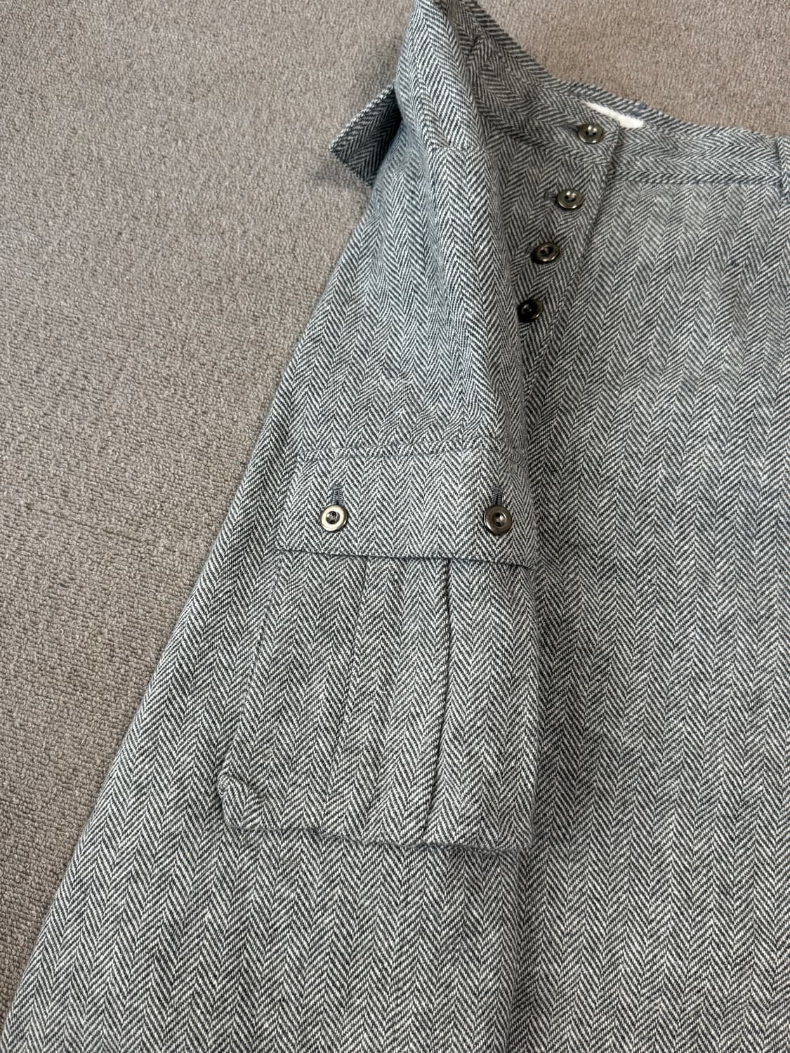 헤링본 울 카고팬츠 상품이미지3