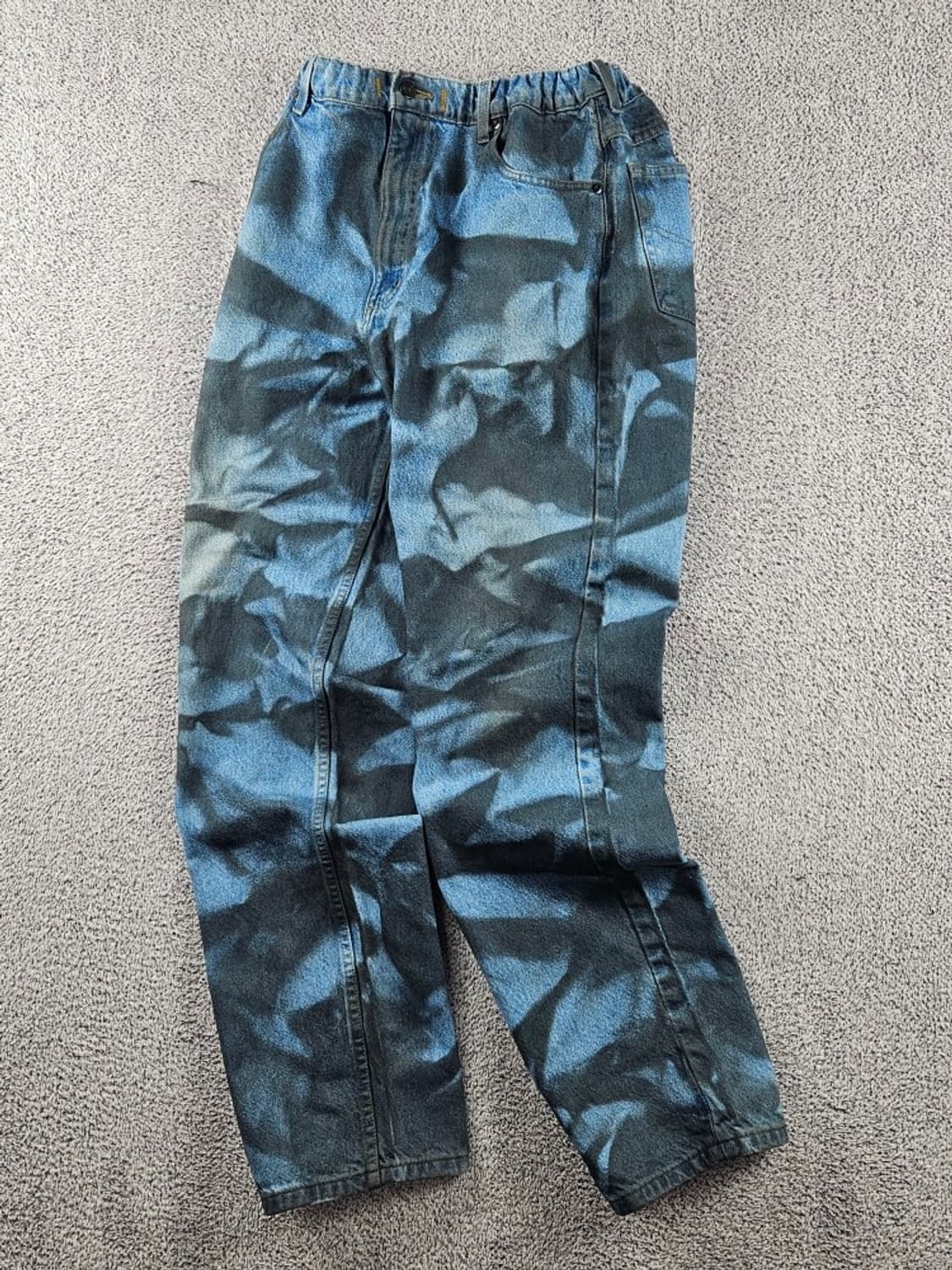 칼하트 밴딩 다잉 워시드 커스텀 데님 팬츠 (36X34추정)/ 11044 상품이미지1