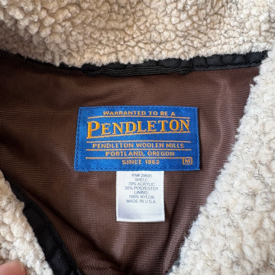 90s Pendleton fleece vest 상품이미지6