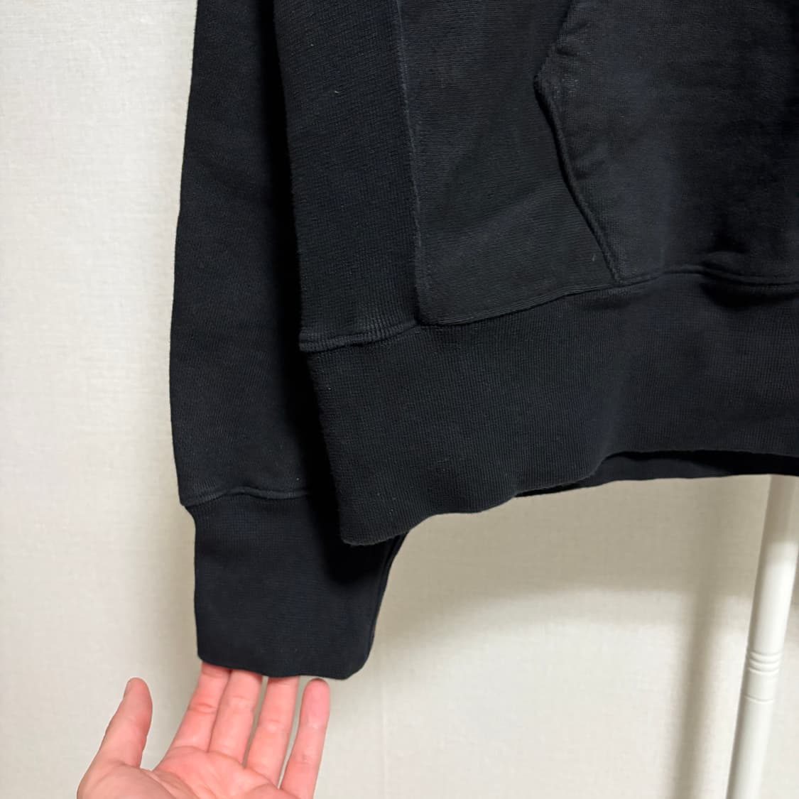 아웃스탠딩 리버스 헤비 후드 / 블랙, L 상품이미지6