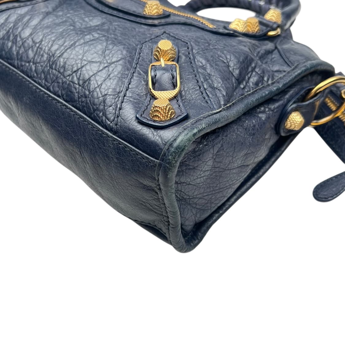 발렌시아가 미니 자이언트 시티백 네이비. 모터백 르시티 르카골 상품이미지4