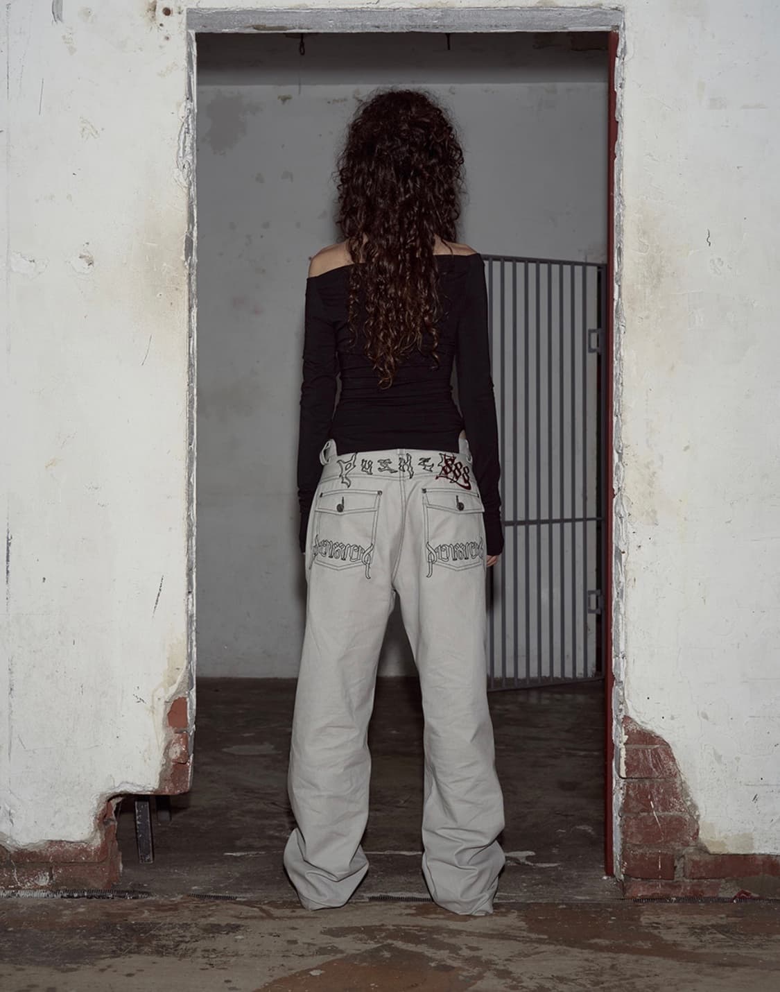 플리즈노팔로우 Devil Stitch Pants (Ice Grey) 상품이미지1