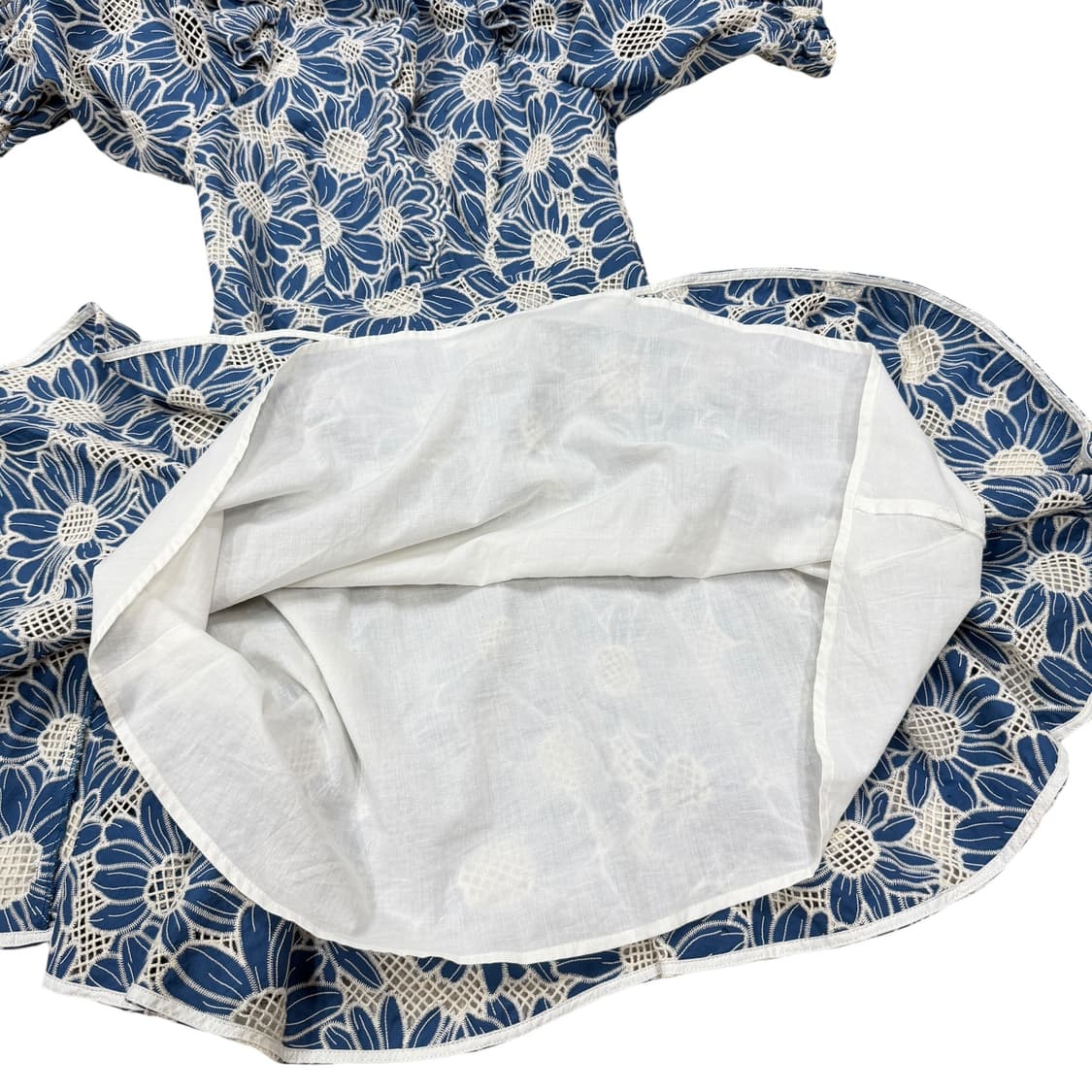 산드로 오드리 플라워 태연 원피스 블루 34 상품이미지5