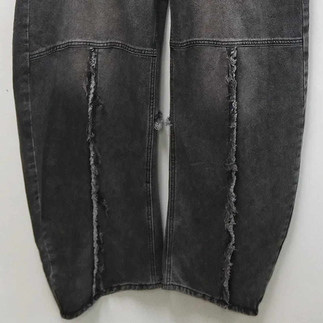 절개 데미지 디테일 벌룬핏 데님팬츠 62088 상품이미지4