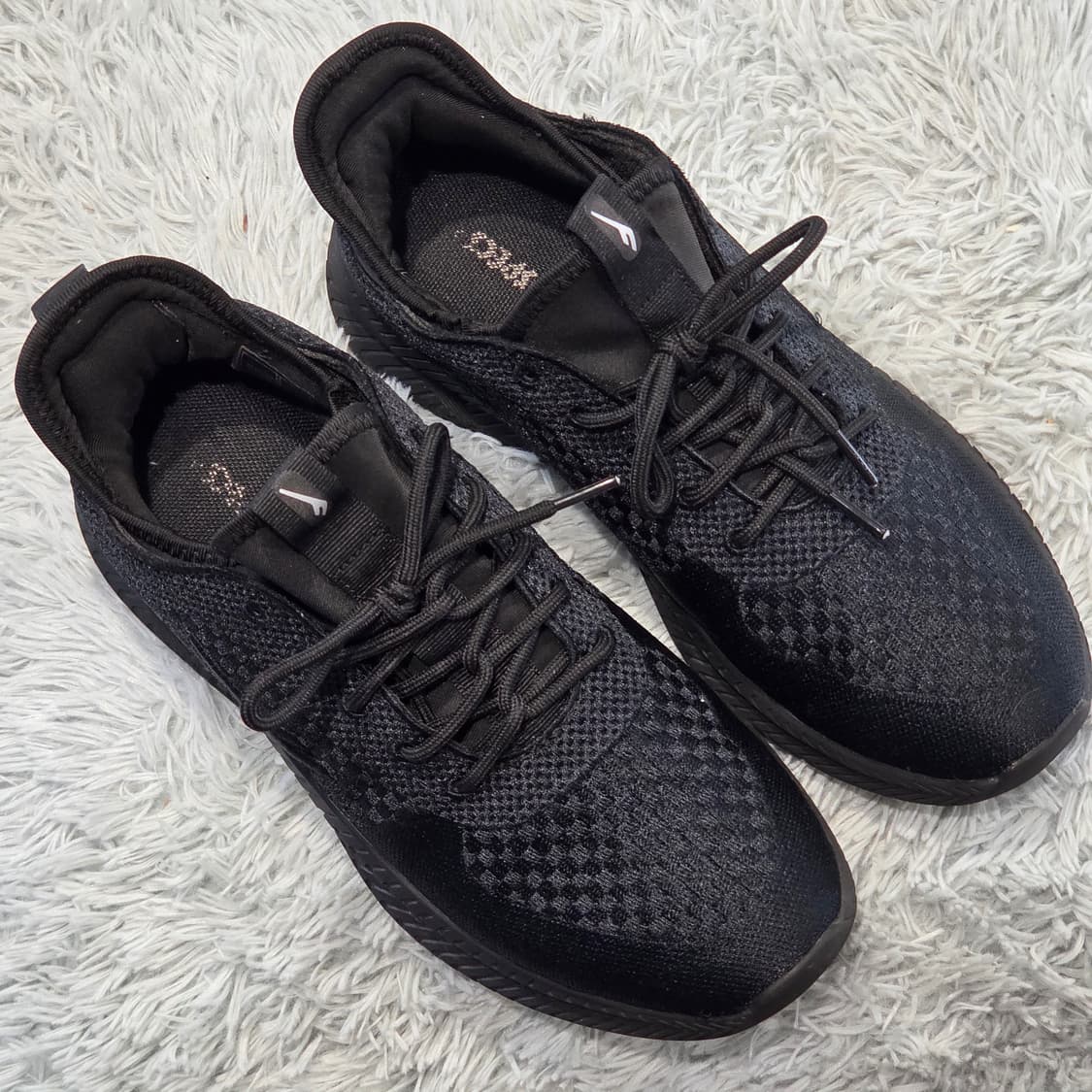 1q-22:프로스펙스 니트 러닝화 올블랙 (250mm)-거의새거 상품이미지5