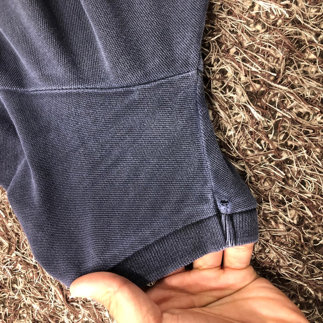 S 스톤아일랜드 슬림 워싱 코튼 PK 반팔 티셔츠 상품이미지3