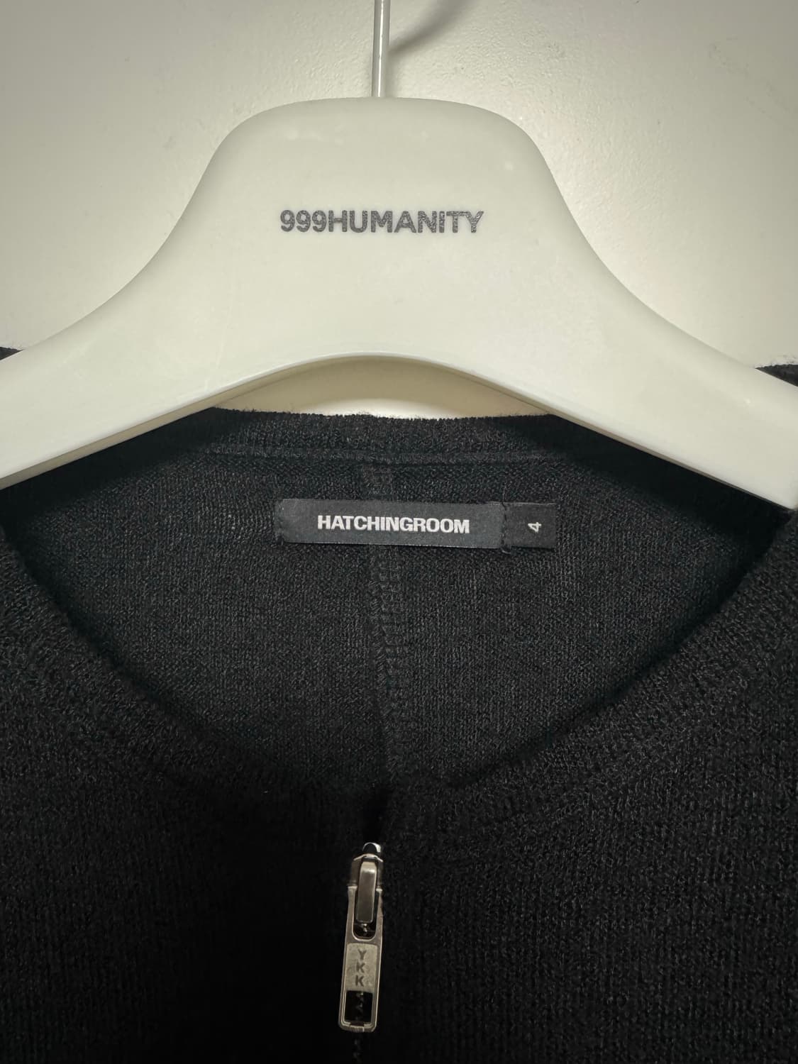 [4]해칭룸 레이어 가디건 에쉬 블랙 상품이미지3