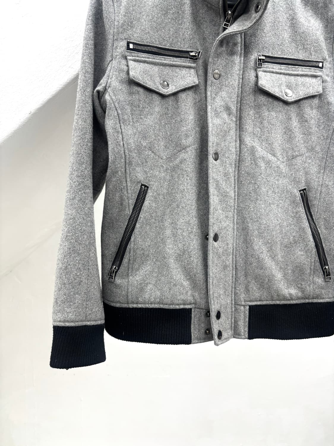 Semantic design gray gimmick jacket    상품이미지4