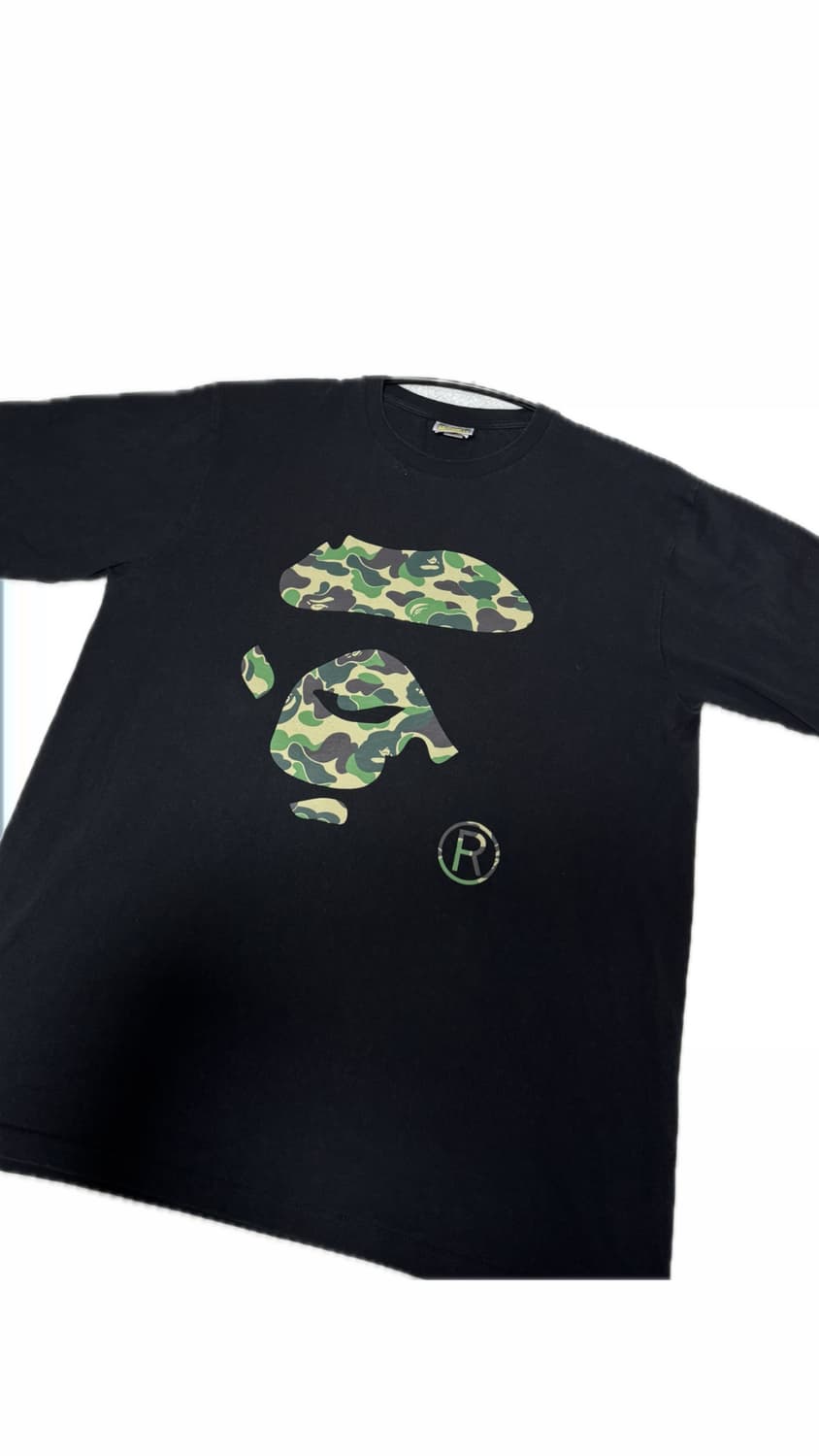 Bape Woodland Camo Ape Face Tee 베이프 반팔 상품이미지1
