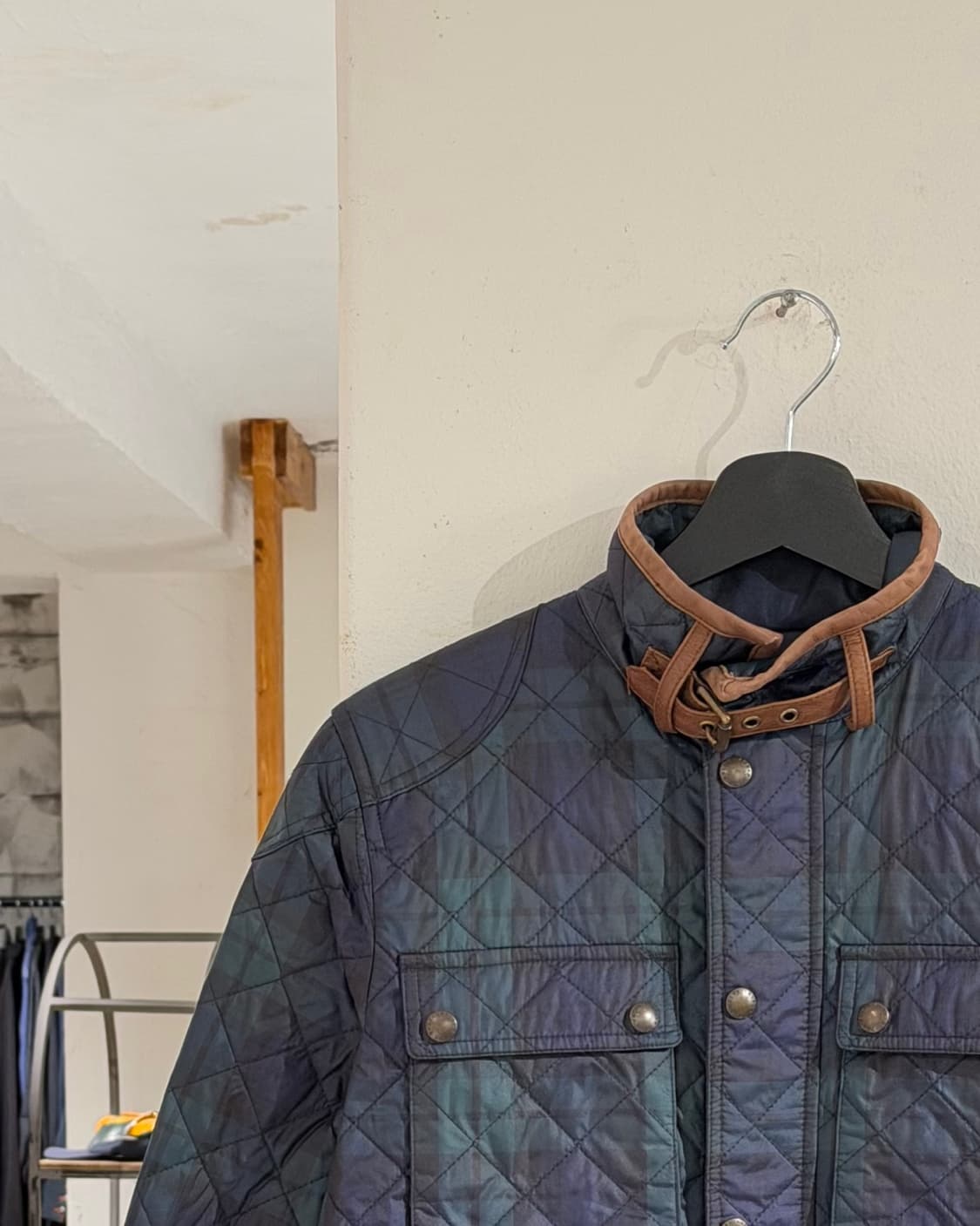 폴로 랄프로렌 그린 블랙와치 타탄 퀼팅 자켓 상품이미지2