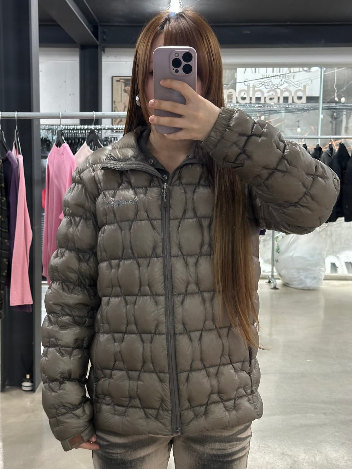 몽벨 1000그리드 필파워 구스다운 패딩 상품이미지3