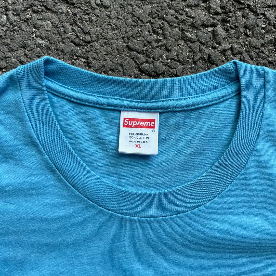 슈프림 바시티 티셔츠 블루 XL 상품이미지4