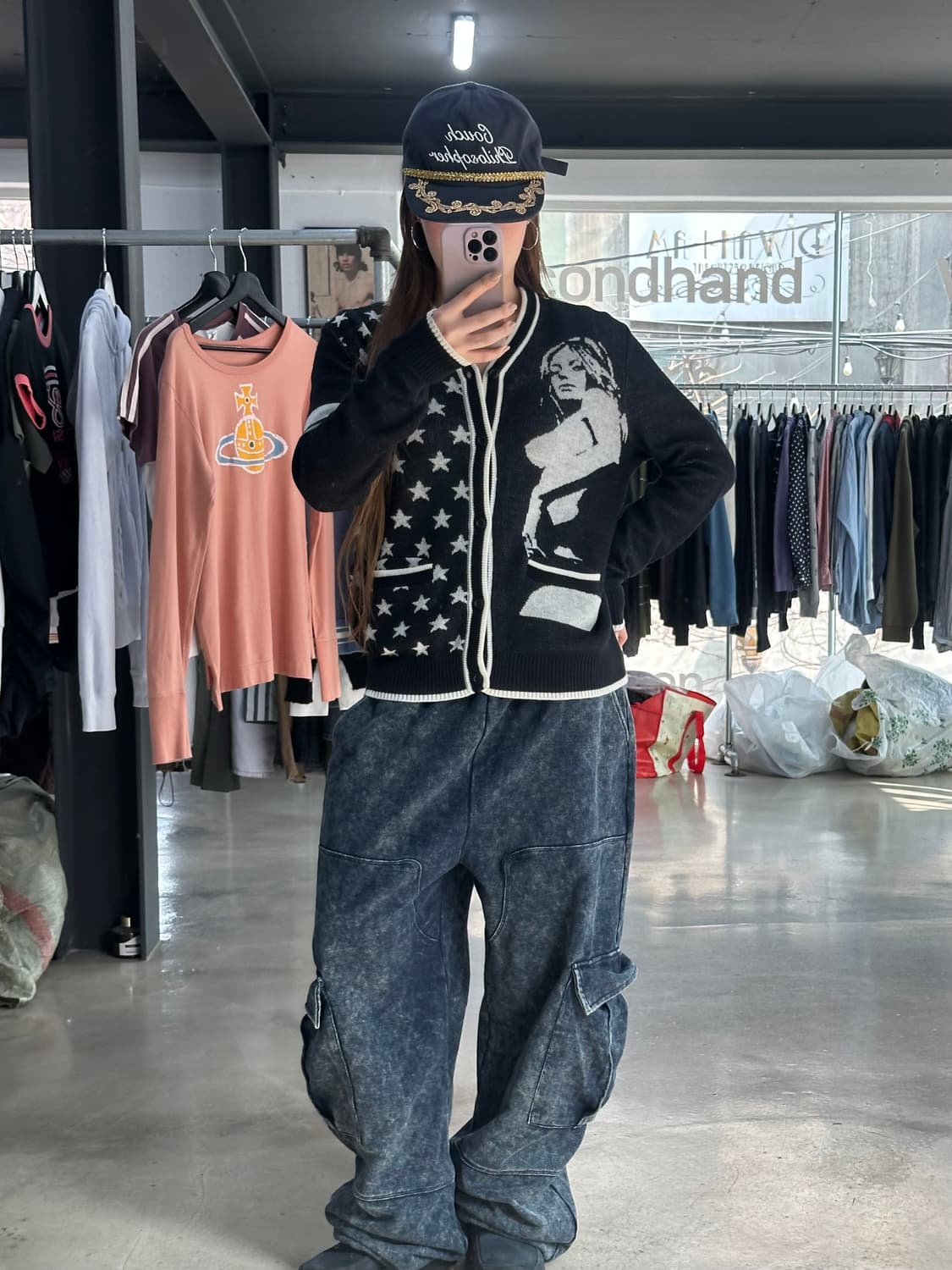 히스테릭글래머 히스걸 스타 니트가디건 상품이미지2