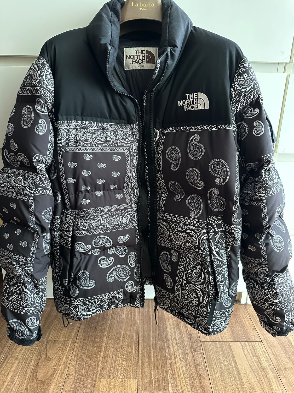 [L] 노스페이스 x 케이스스터디 페이즐리 눕시 패딩 상품이미지1