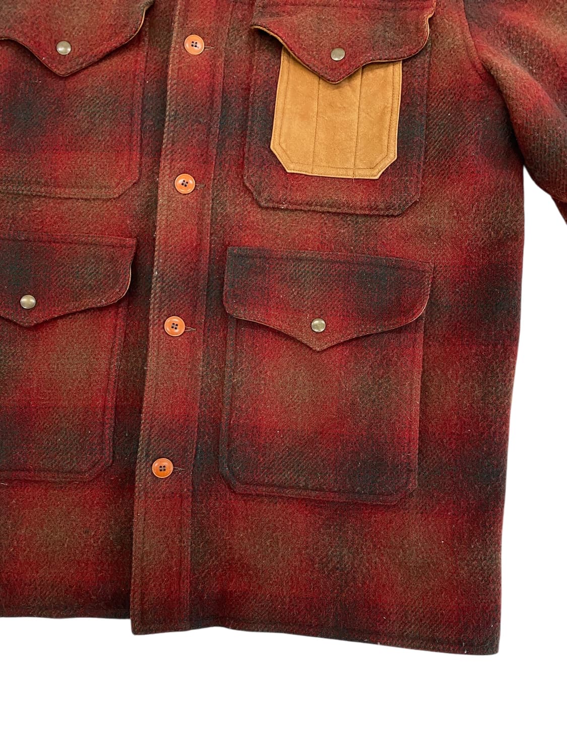 8-90’s 골든베어 울/레더 헌팅 크루즈 자켓 상품이미지5