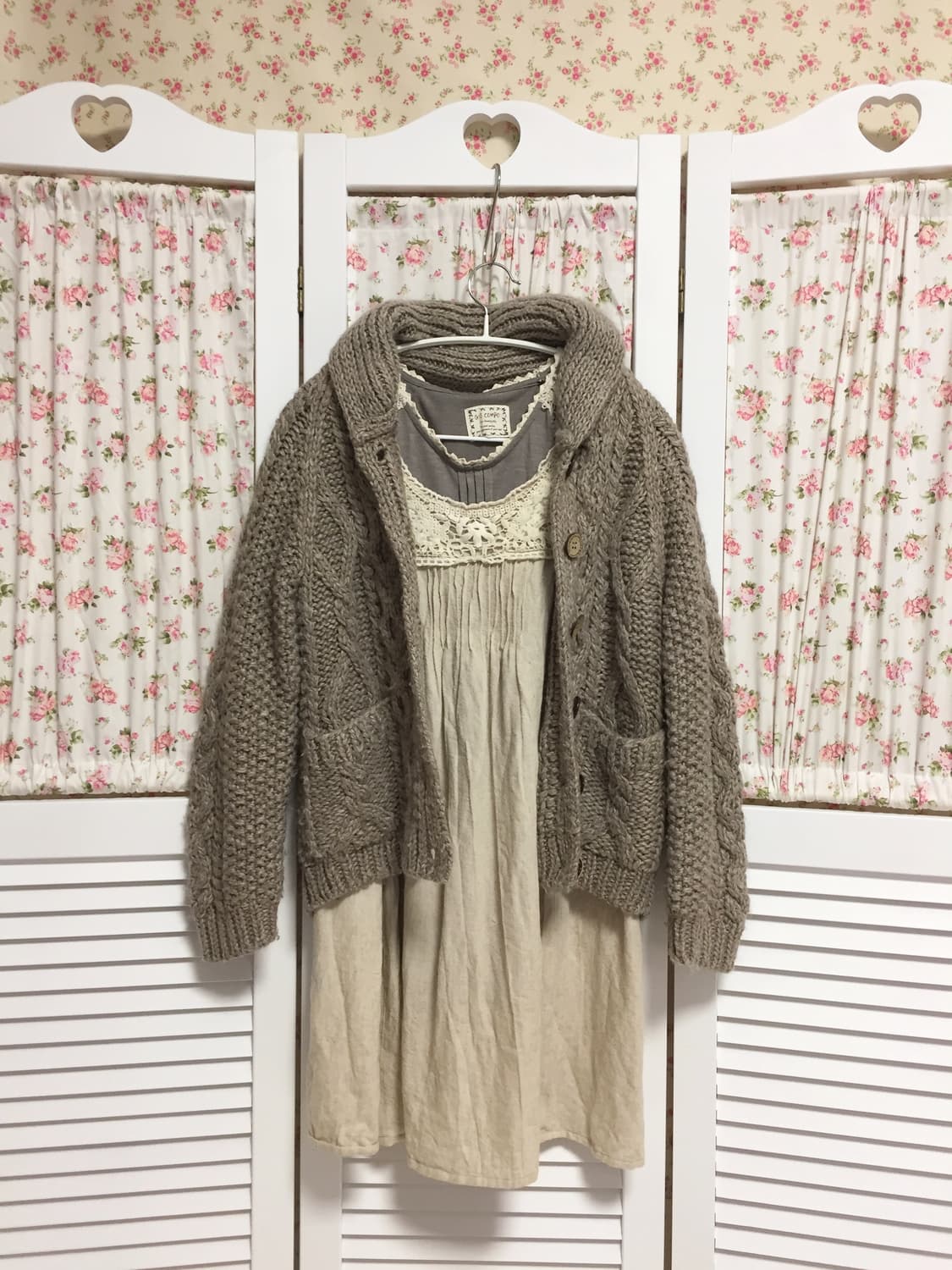 빈티지 모리걸 사만사모스 크로셰 슬리브리스 상품이미지2