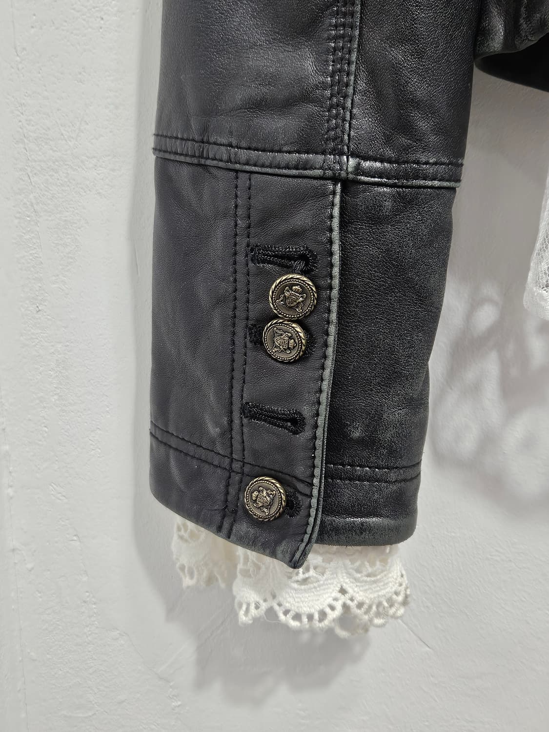 후드 탈부착 양가죽 자켓 상품이미지8