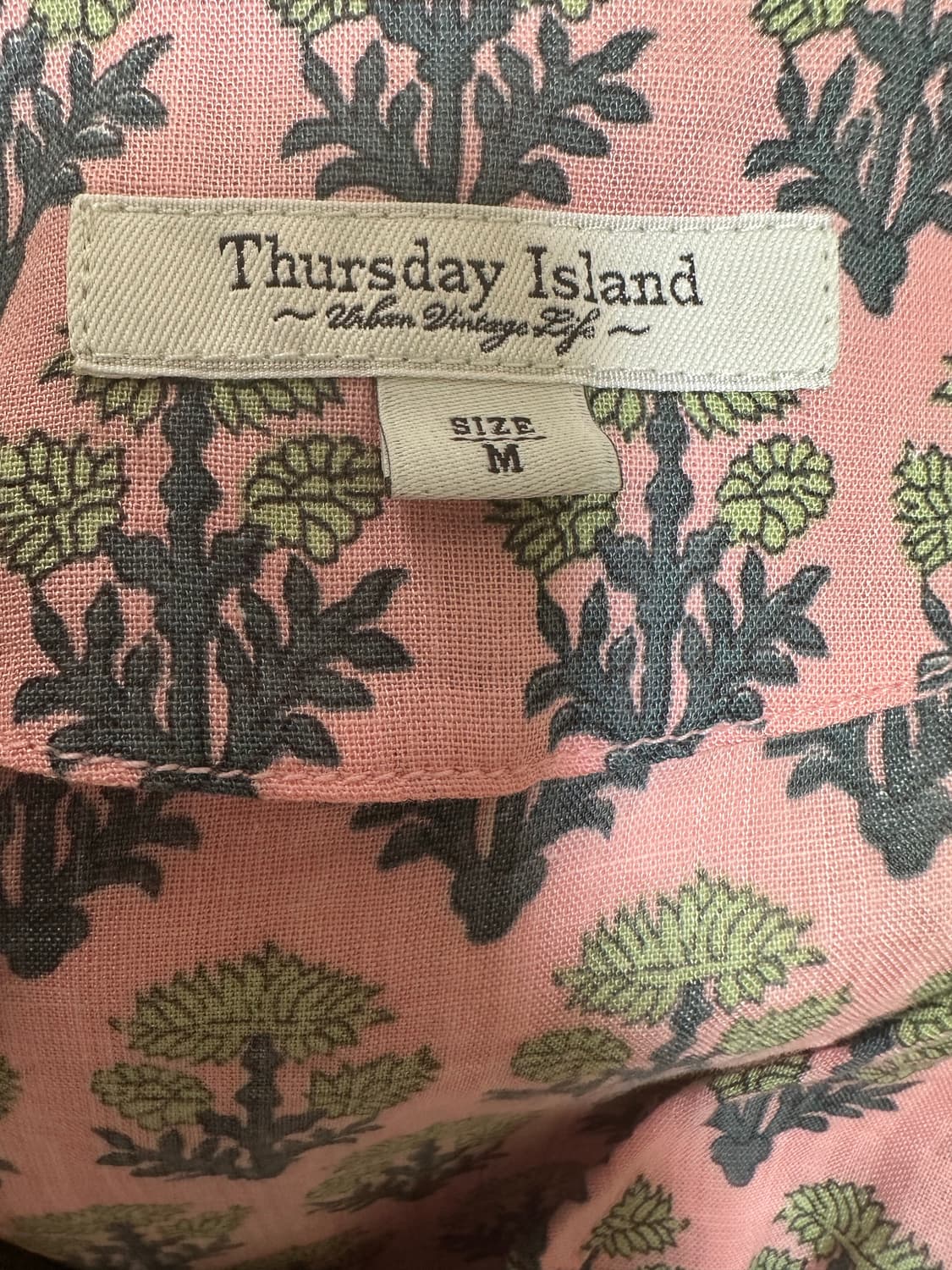 Thursday Island 핑크 플라워린넨원피스 상품이미지9