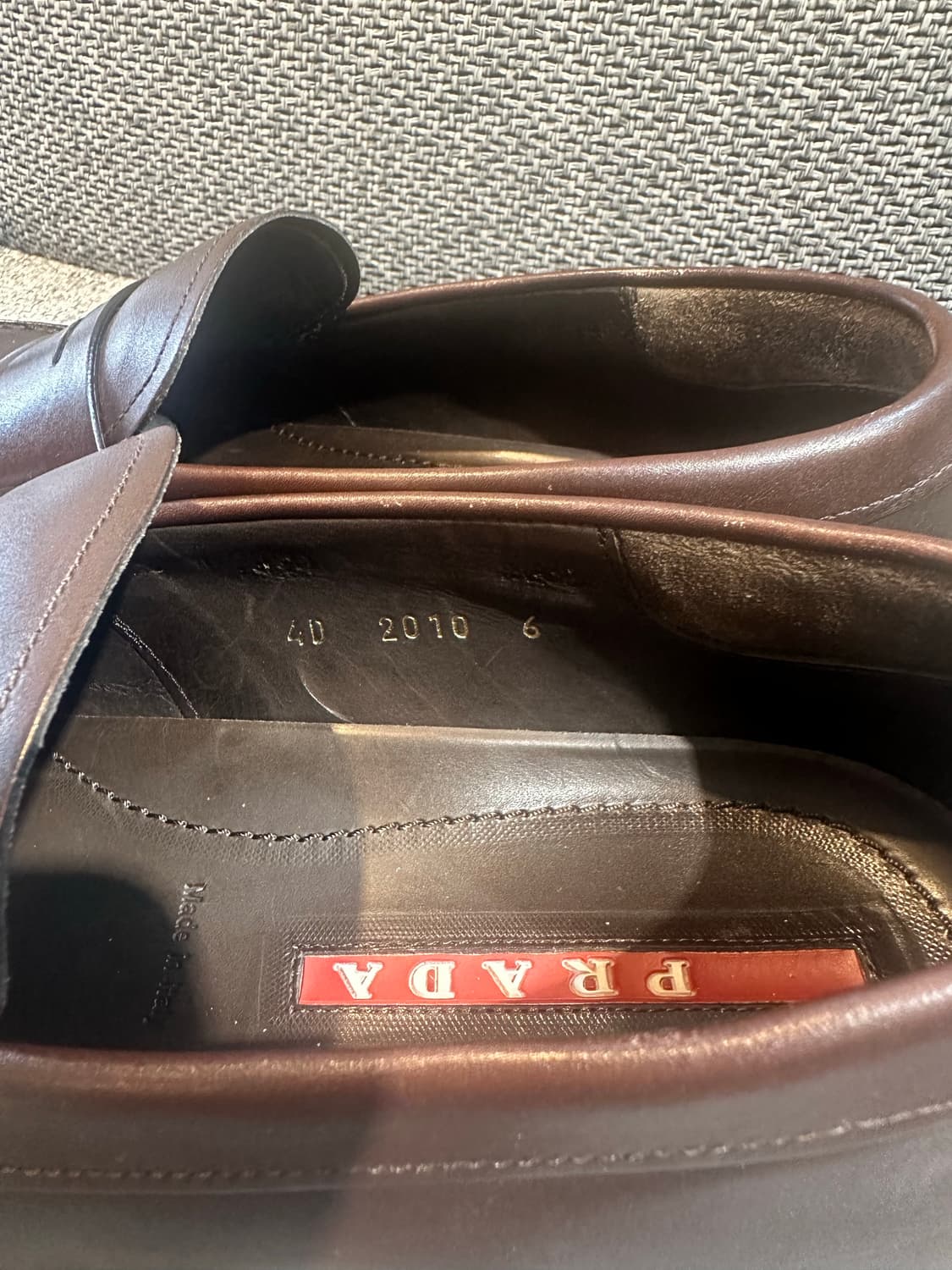 프라다 다크 브라운 로퍼 상품이미지3