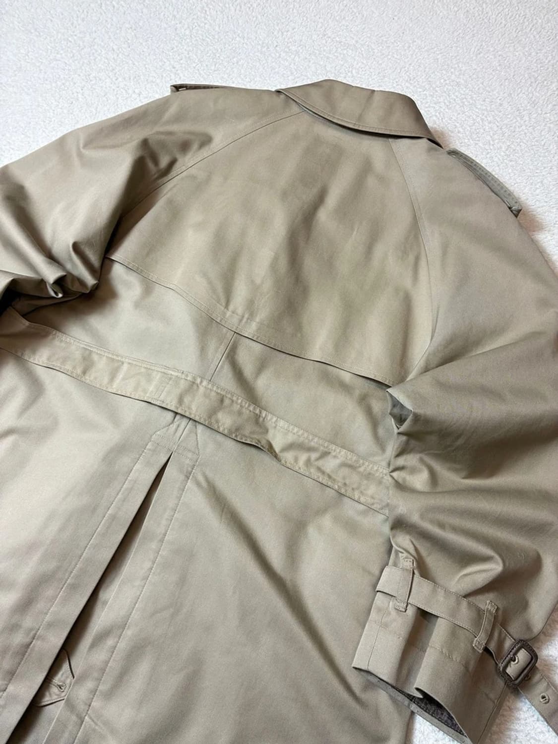 버버리 90's 재팬 벨티드 견장 롱 트렌치 코트 PN7565 상품이미지6