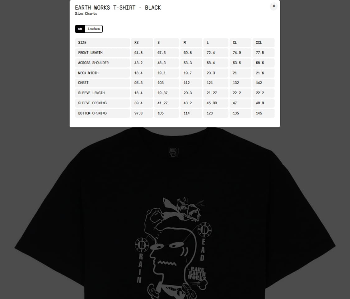 S 새제품) 브레인데드 반팔 그래픽 티셔츠 남자 여자 95 100 M 상품이미지9