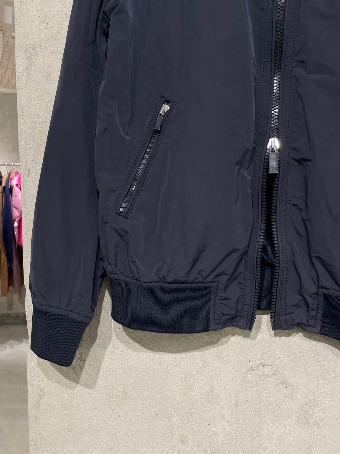 아르마니 진스 다크 네이비 유틸리티 봄버 자켓 상품이미지4