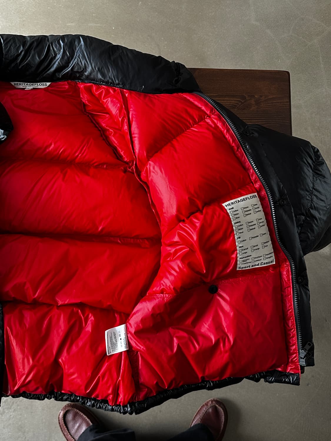 헤리티지플로스 구스다운 패딩 자켓  상품이미지4