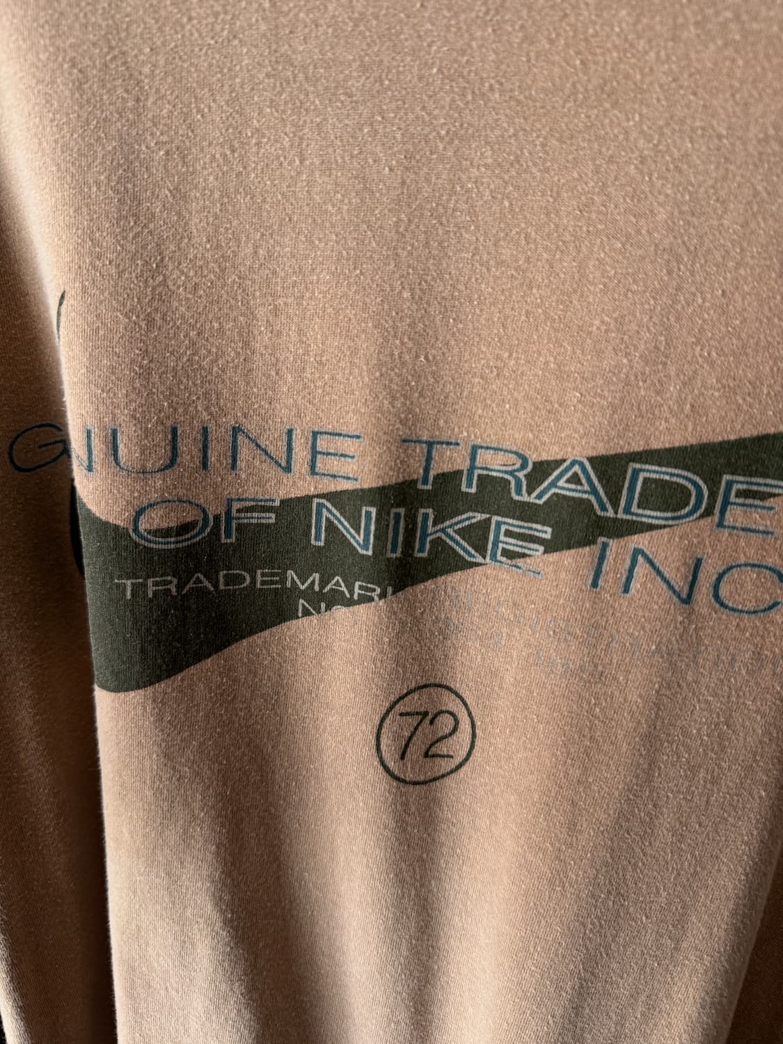 [L]90's 나이키 USA 워시드 프린팅 티셔츠 상품이미지4