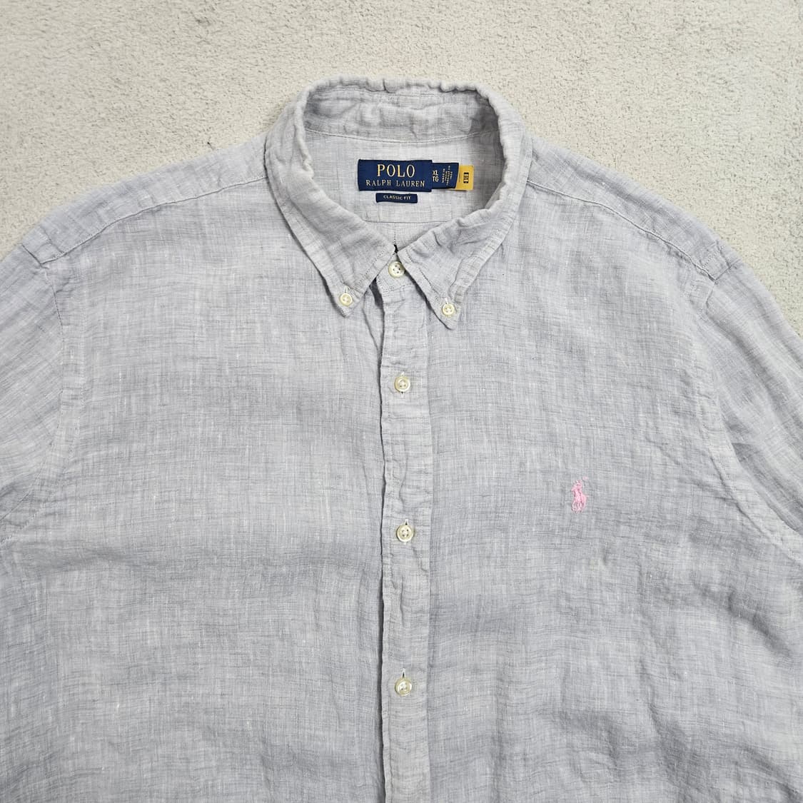 폴로 랄프 로렌 신형 QR 린넨 셔츠 XL 상품이미지5
