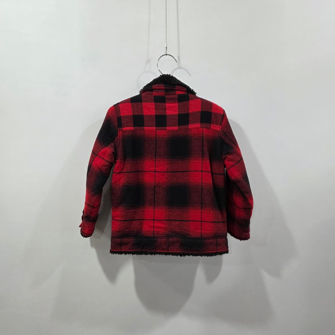 갭 베이비 체크 쉐르파 자켓 3Y 상품이미지4