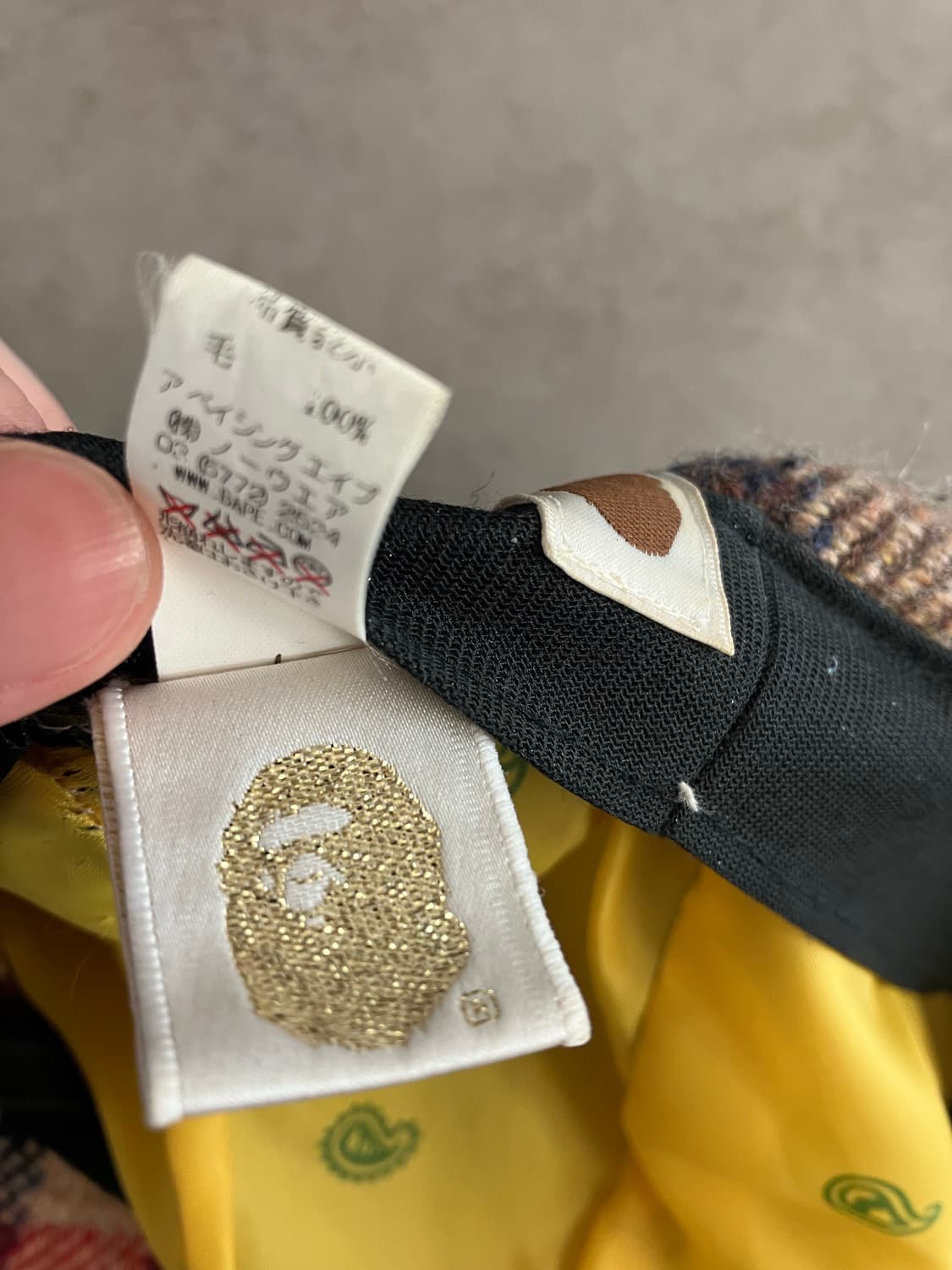 베이프 울 체크 뉴스보이캡 상품이미지7