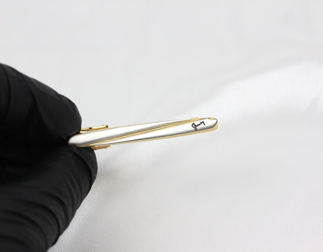 지방시 B+등급 5.2cm 실버925 은 남자 명품 넥타이핀 상품이미지6