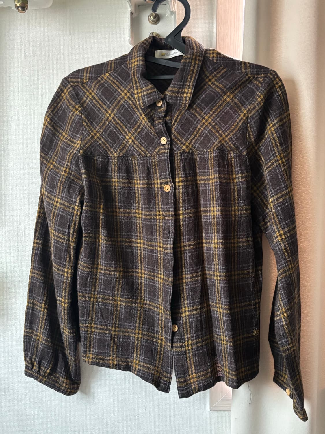 골든베어 빈티지 체크 플란넬 셔츠 상품이미지1