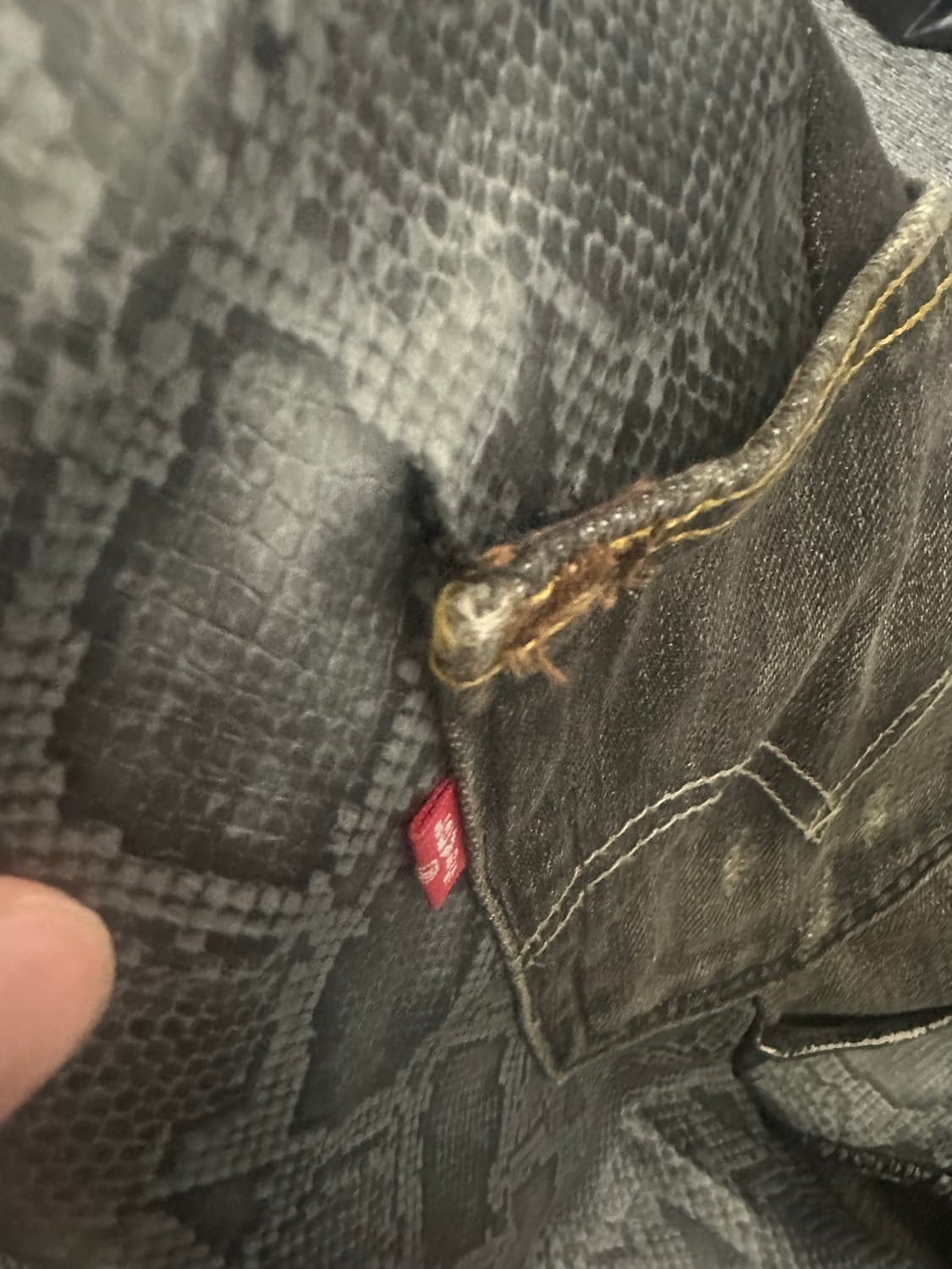 [한정판/온리원] SURGERY 초기 리메이크 뱀피 커스텀 제작상품 상품이미지5