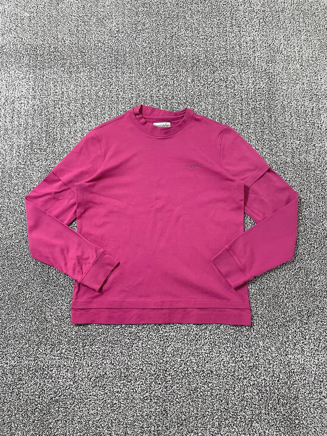 빈티지9. 르수기아뜰리에 레이어드 롱슬리브 긴팔티셔츠 핑크 상품이미지1