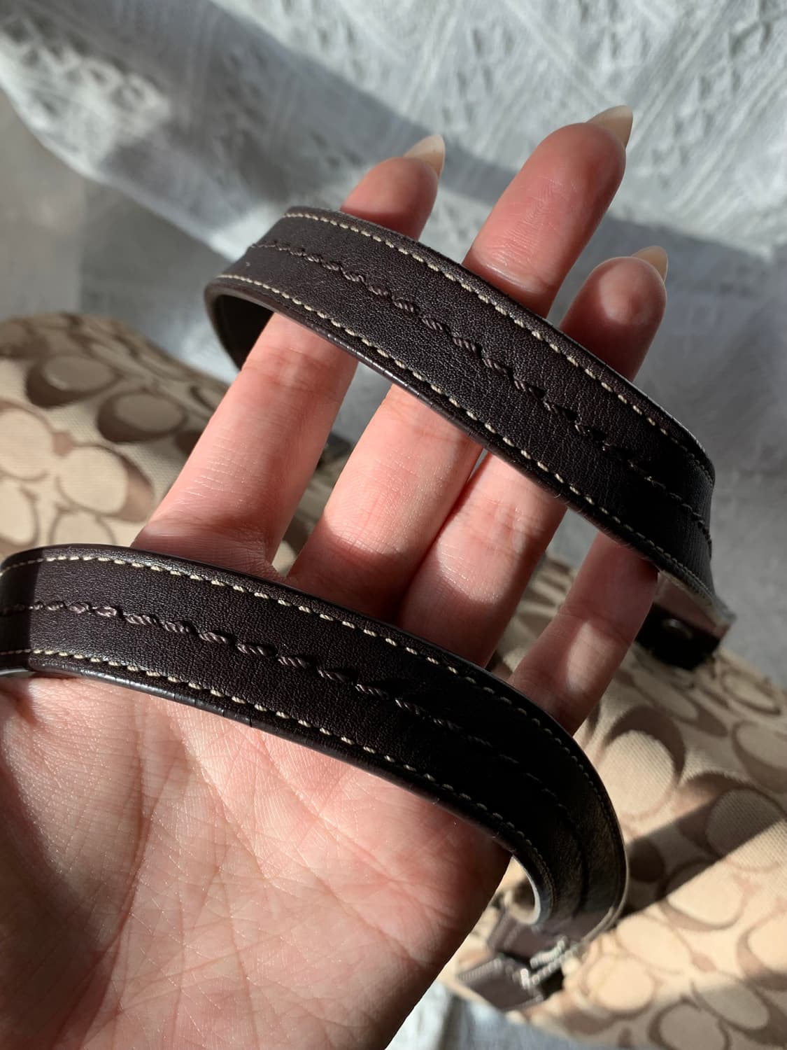 희귀 👜 [S급] Coach 브라운 버클백 상품이미지7