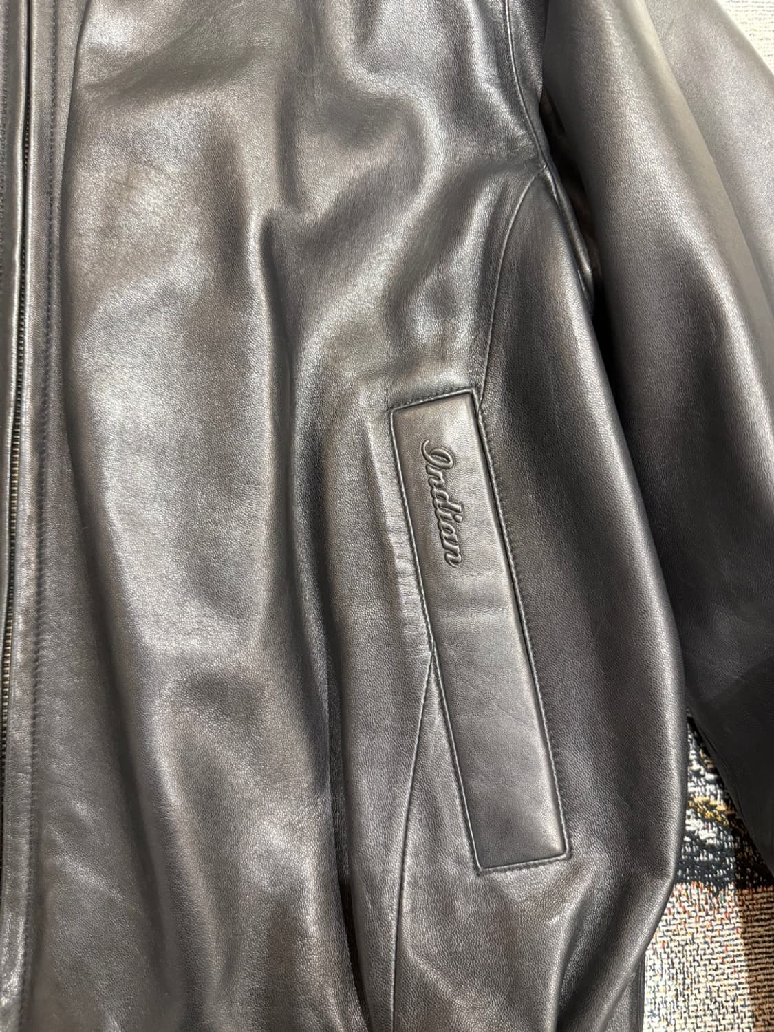 빈티지 INDIAN 레더 자켓 상품이미지2