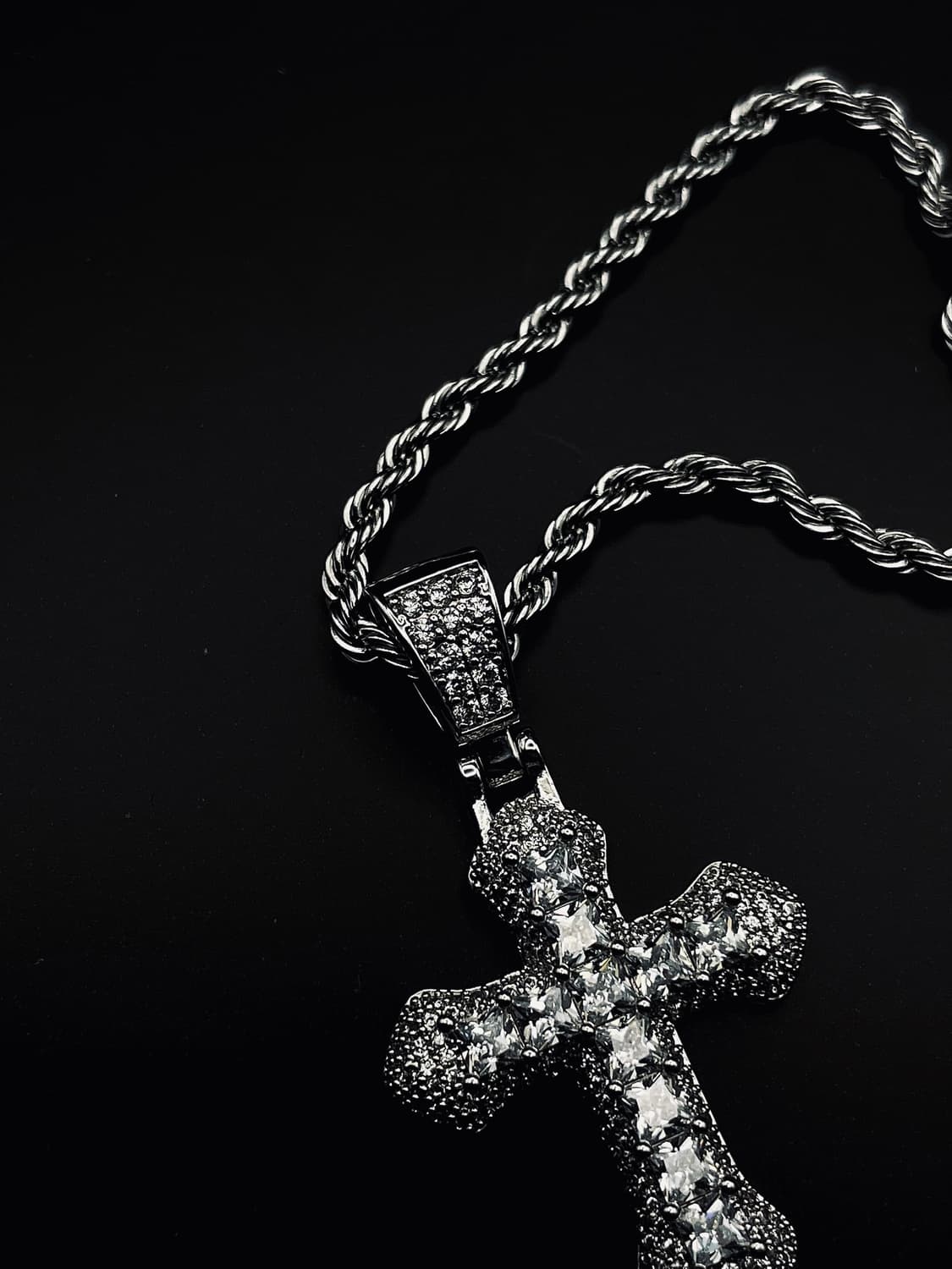 pcr053 Glow the cross cubic necklace 상품이미지4