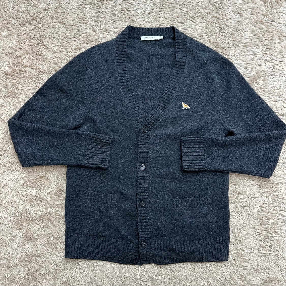 메종키츠네 베이비폭스 울 가디건 상품이미지1