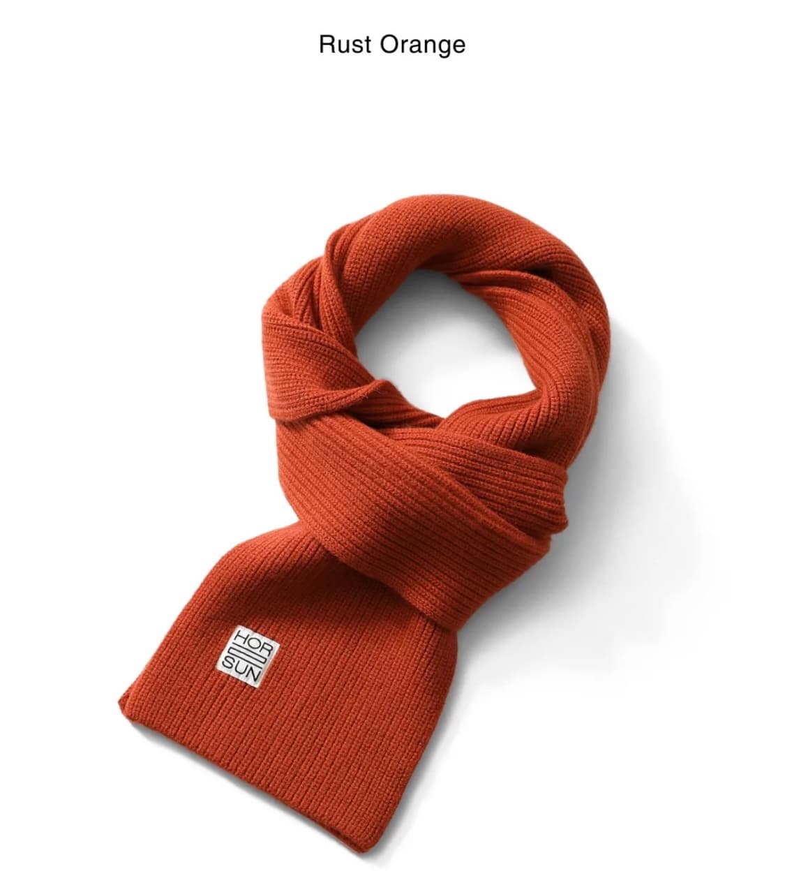 홀리선 스키프 수퍼파인 울 니트 립 머플러 러스트 오렌지 판매 상품이미지1