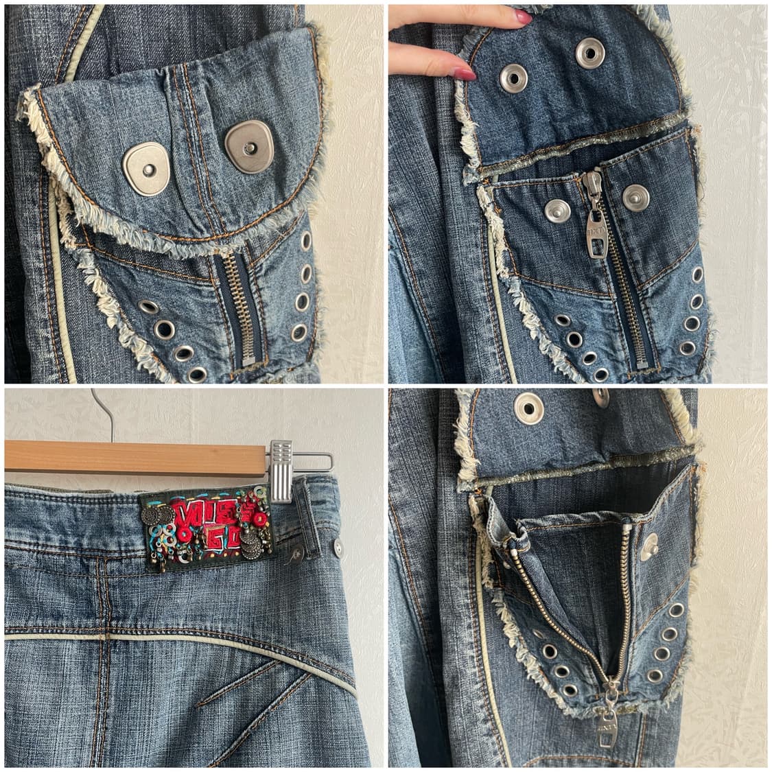 Miss sixty RARE archive denim midi skirt 상품이미지7