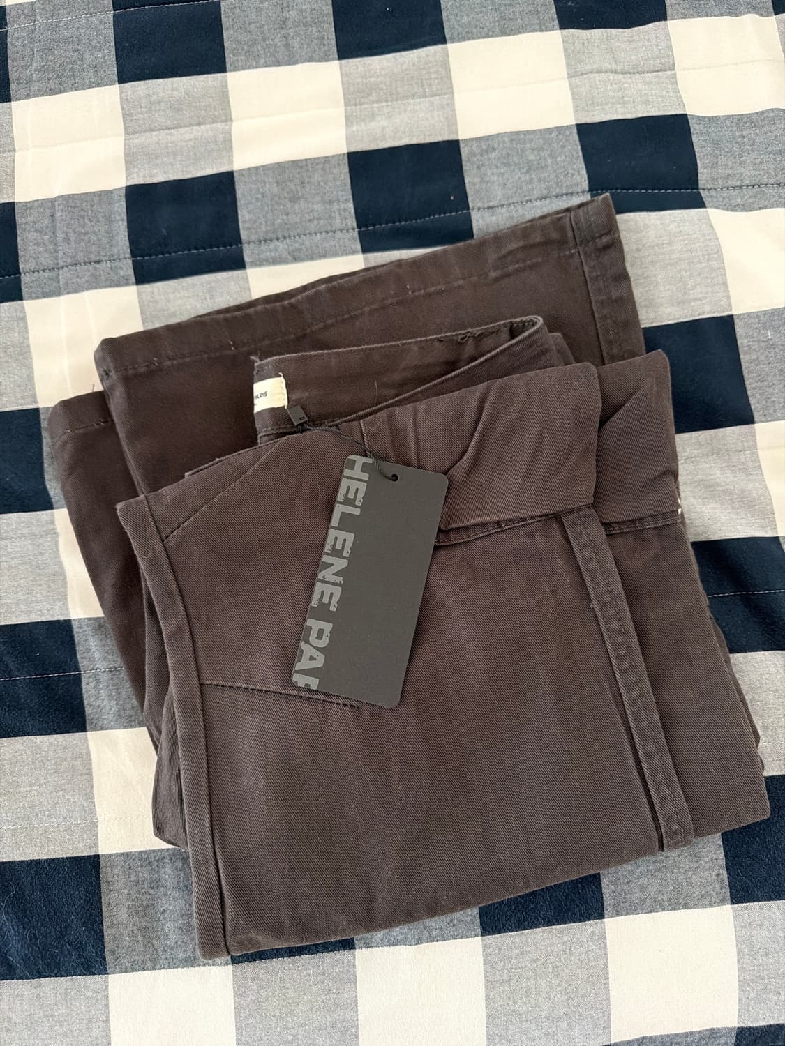 헬레네파리스 피그먼트 스터드 부츠컷 팬츠 그레이 S (새상품) 상품이미지4