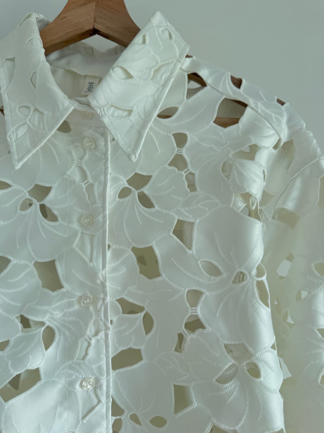 H&M 시스루 패턴 셔츠 상품이미지4