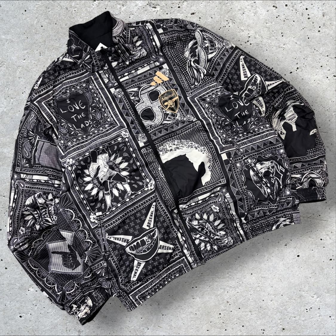 [XL] 아디다스 이안 앤섬 리버시블 아스날 블랙 트랙 자켓 D723 상품이미지2