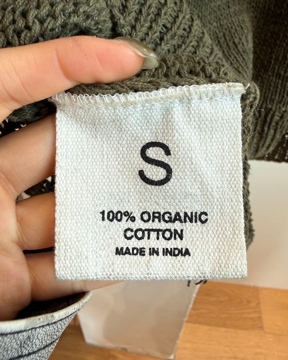 스토리 mfg 카키 크로켓 파티 베스트 니트  상품이미지9