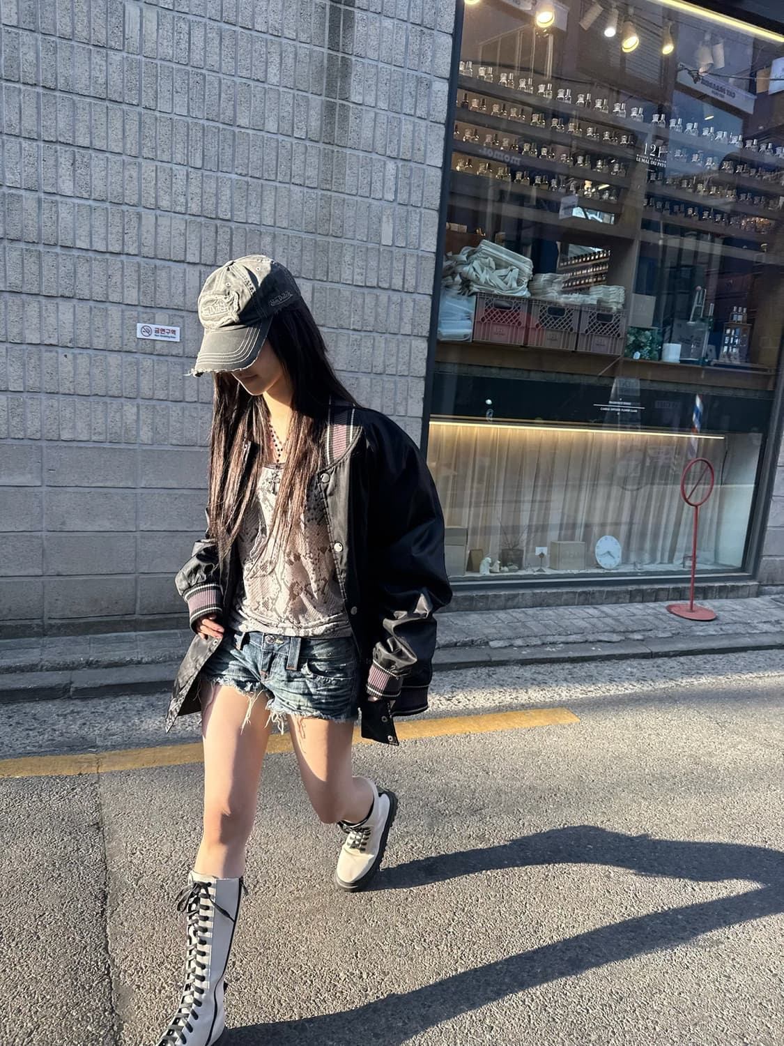 로카웨어 오버핏 바시티 자켓 상품이미지1